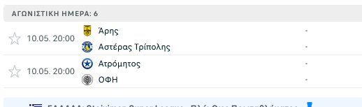Βαθμολογία Πλέι οφ 5-8: Ο Άρης στην Ευρώπη - Μόνο έτσι χάνει το εισιτήριο