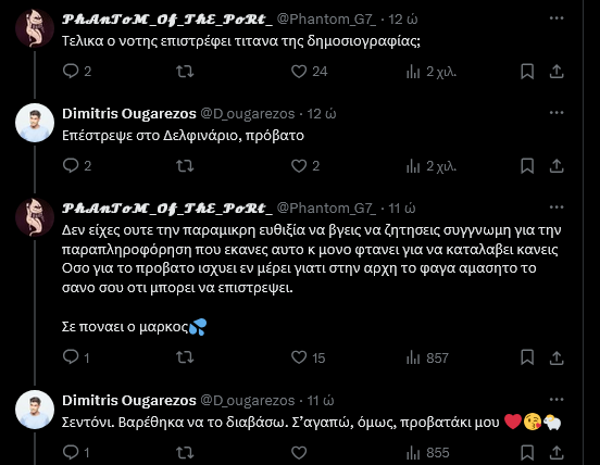 Κράξιμο Ουγγαρέζου σε Μάρκο Σεφερλή και… πόλεμος στο Χ - "Προβατάκι" (ΦΩΤΟ)