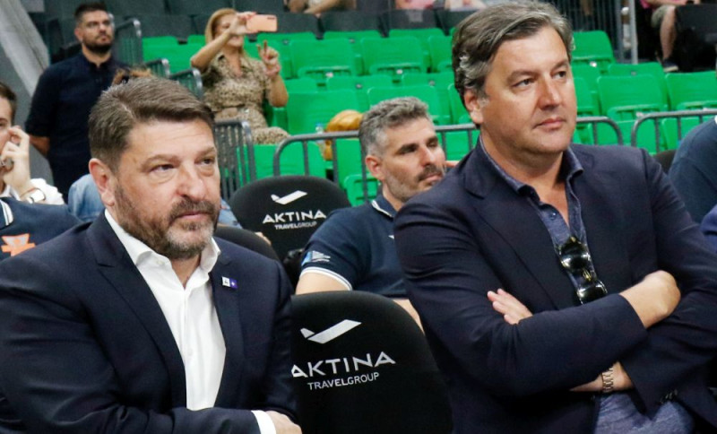 Ο Νίκος Χαρδαλιάς και ο Ντέγιαν Μποντιρόγκα