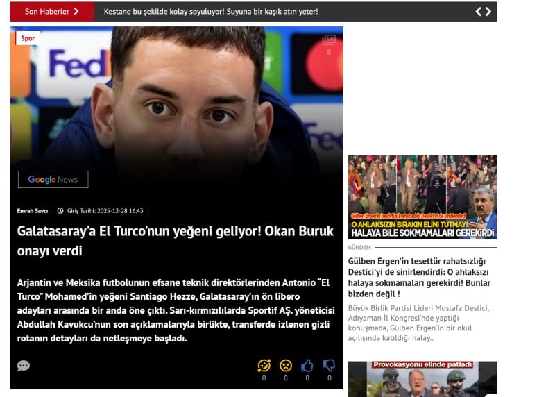 Νούμερο ένα στόχος της Γαλατά παίκτης του Ολυμπιακού!