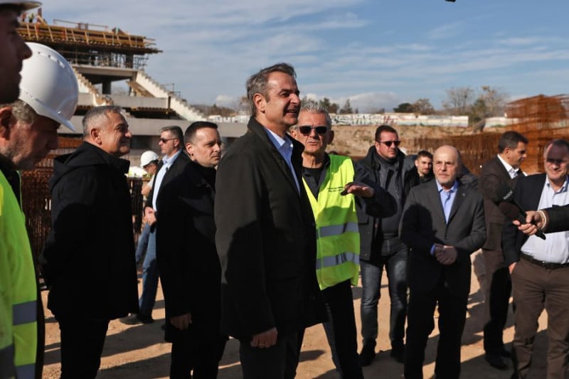 Μητσοτάκης & Αλαφούζος στον Βοτανικό: "Τόν Μάιο του 2027 έτοιμο το γήπεδο"