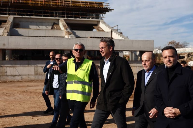 Μητσοτάκης & Αλαφούζος στον Βοτανικό: "Τόν Μάιο του 2027 έτοιμο το γήπεδο"