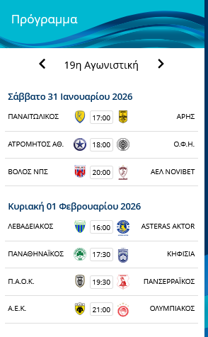 Βαθμολογία SL: Χαμένος ο ΠΑΟ, πρώτη η ΑΕΚ - Έρχεται μεγάλο ντέρμπι κορυφής!