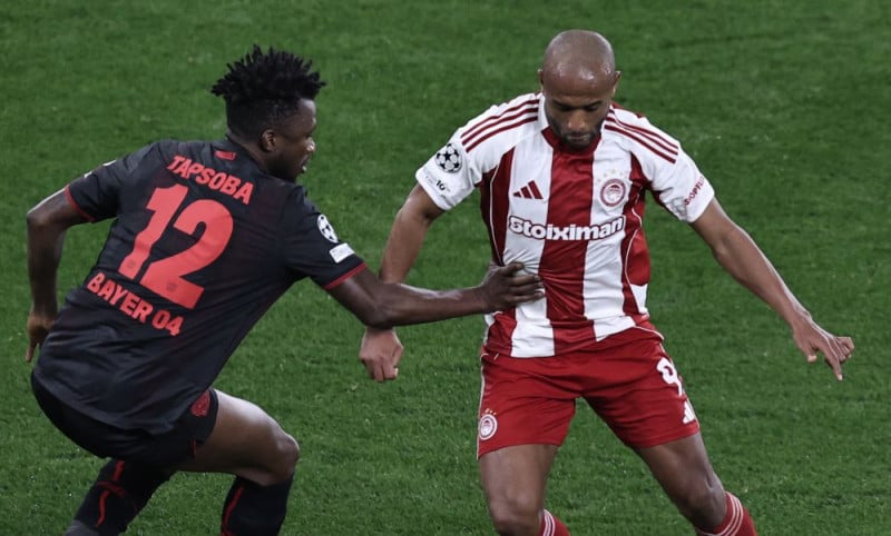 Φάση από το ματς Ολυμπιακός-Λεβερκούζεν