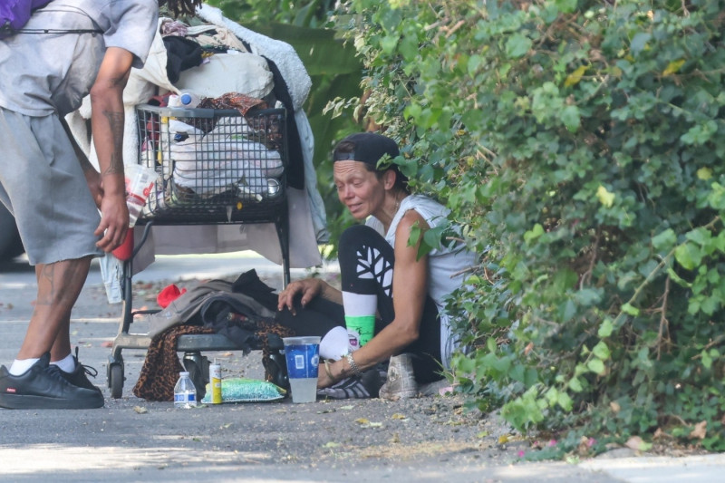 Σύζυγος σταρ του Χόλιγουντ από τα εξώφυλλα, άστεγη τώρα τρώει στα σκουπίδια