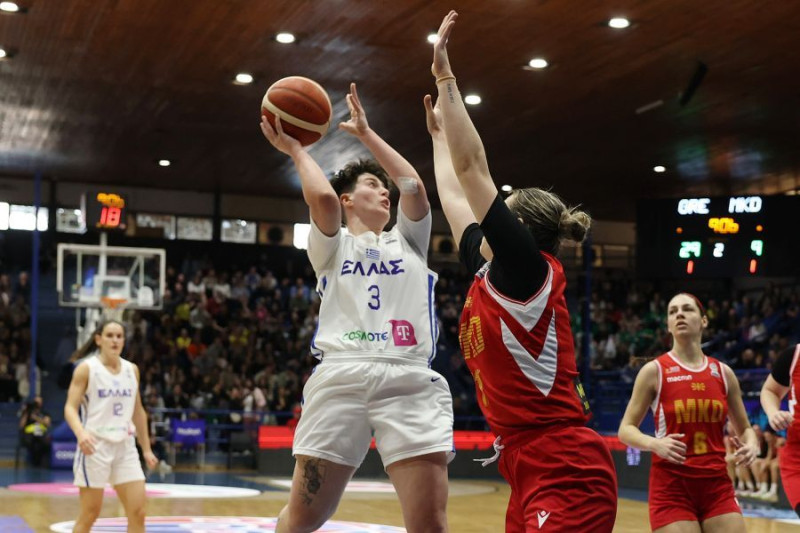 Βλέπει πρόκριση η Εθνική γυναικών - Διέλυσε τη Β. Μακεδονία στη Θεσ/νίκη