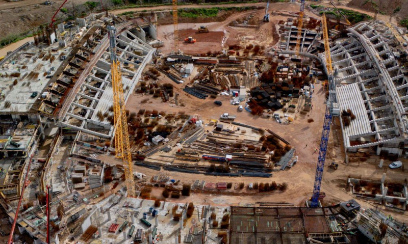 To γήπεδο του Βοτανικού χτίζεται