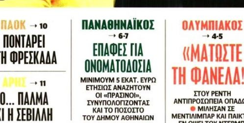 Τόσα χρήματα αναζητά ο Παναθηναϊκός από την ονοματοδοσία στο Βοτανικό