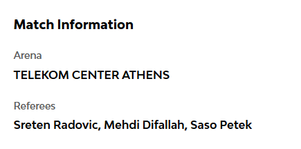 Με Ντιφάλα η διαιτητική τριάδα στο Game 4 του Παναθηναϊκού με Βαλένθια