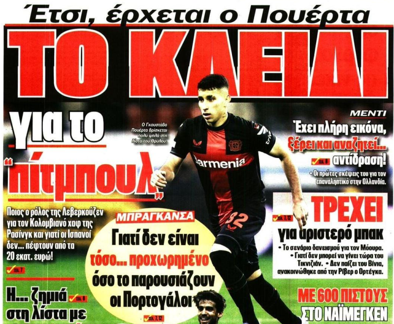 «Δυνατά ο Ολυμπιακός για Πουέρτα» - Έτοιμος για καρέ μεταγραφών (ΦΩΤΟ)