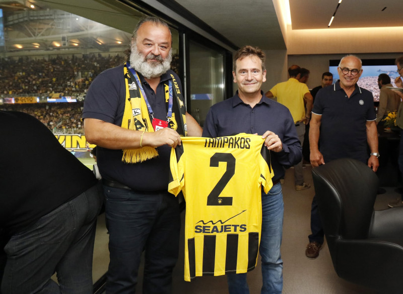 Επίσημος προσκεκλημένος της ΑΕΚ ο χρυσός Ολυμπιονίκης Δημοσθένης Ταμπάκος